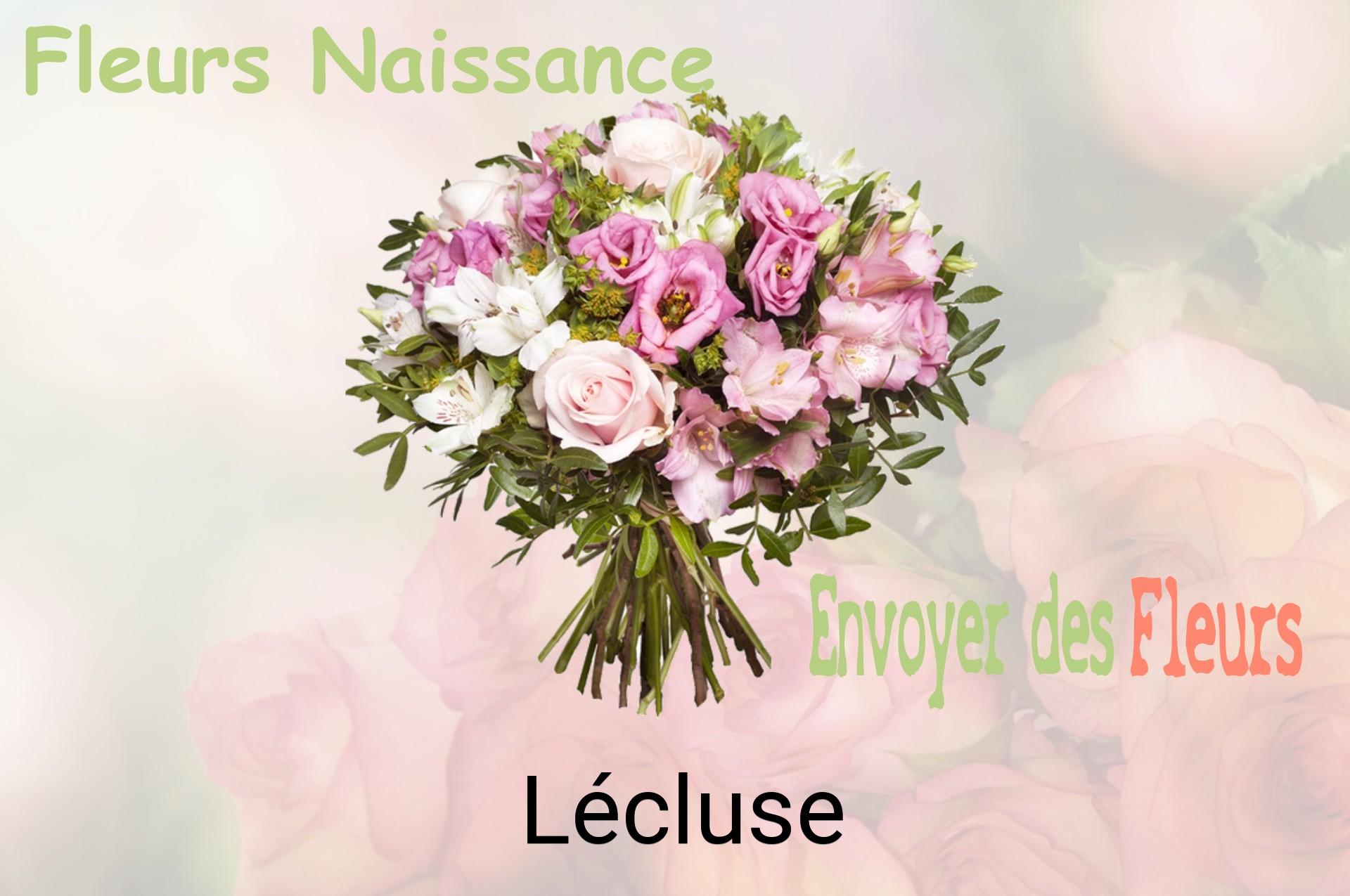 Bouquet de fleurs de naissance livré à Lécluse